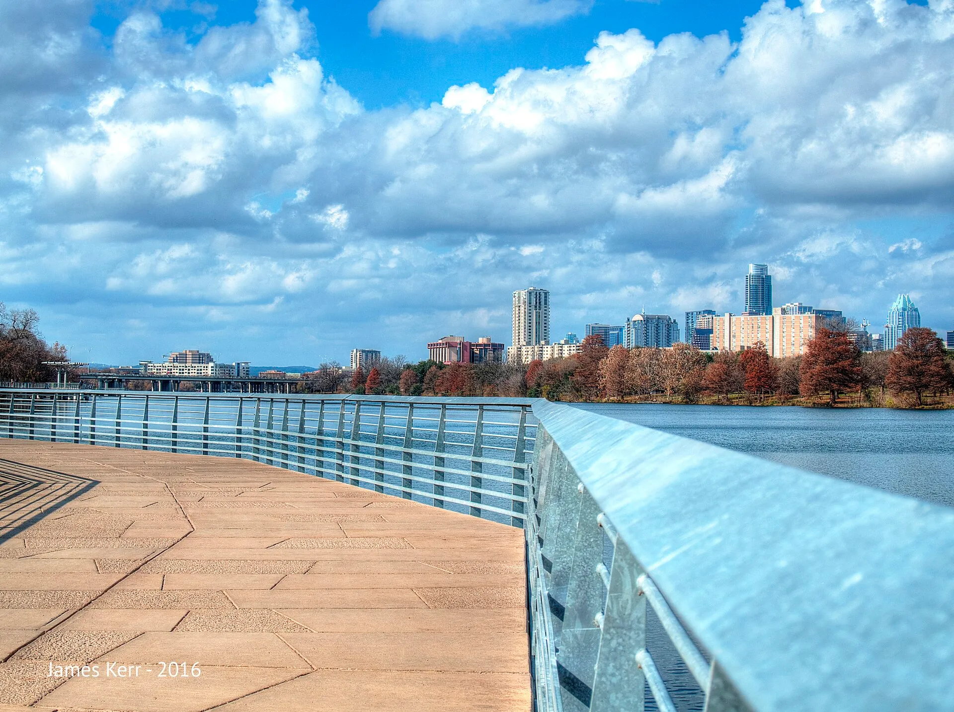 The downtown Austin skyline over Lady Bird Lake